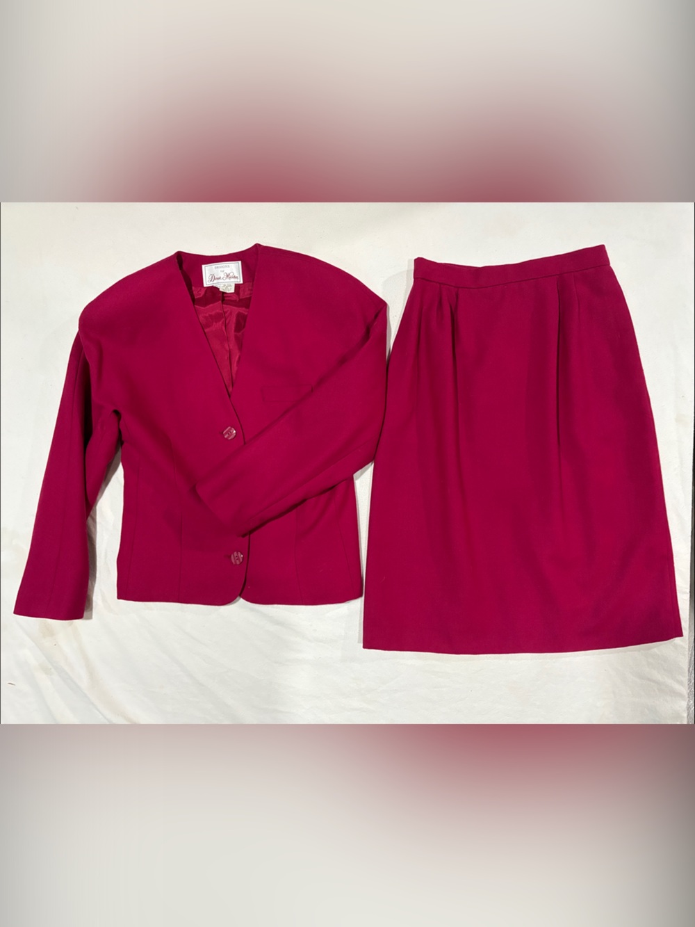 Vintage Designs by Derek Martin 2-Piece Blazer & Skirt Suit - Size 8